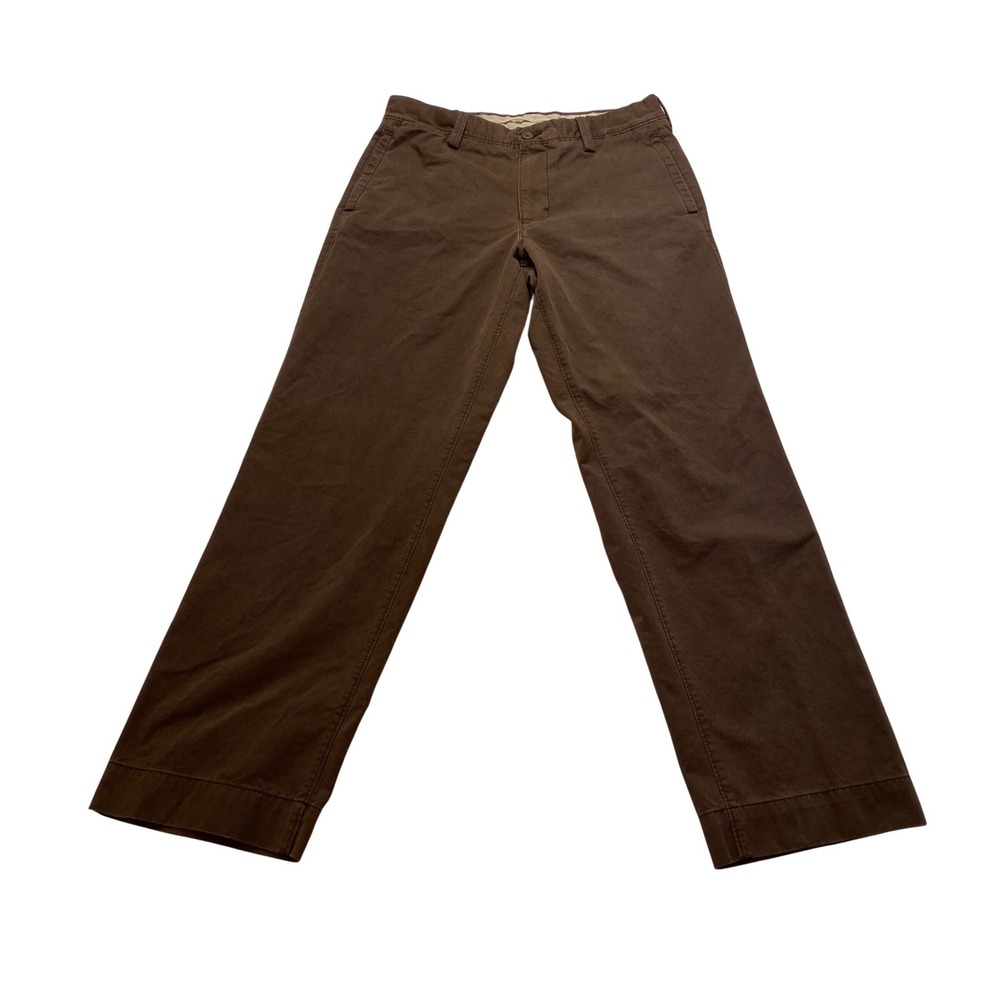 Gap Khakis Mens 35x34 Relaxed Fit Brown Cotton Chino Pants 410042-02-2 Spr 07